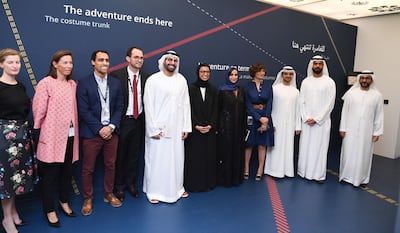 The Children's Museum new exhibition was officially opened in the presence of Noura Al Kaabi, Minister of Culture and Knowledge Development and Jameela Al Muhairi, Minister of State for Public Education, along with senior officials from Department of Culture and Tourism - Abu Dhabi and Louvre Abu Dhabi. Courtesy WAM