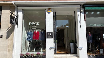The Deck, the first store on London's Savile Row to cater exclusively to women, also has clients in the Middle East. Courtesy The Deck