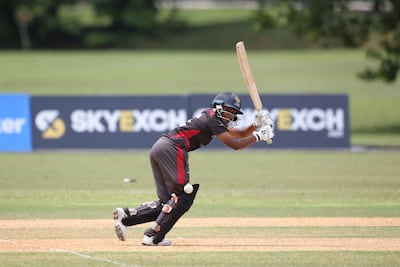 Theertha Satish was in fine form for the UAE. Photo: Malaysia Cricket Association