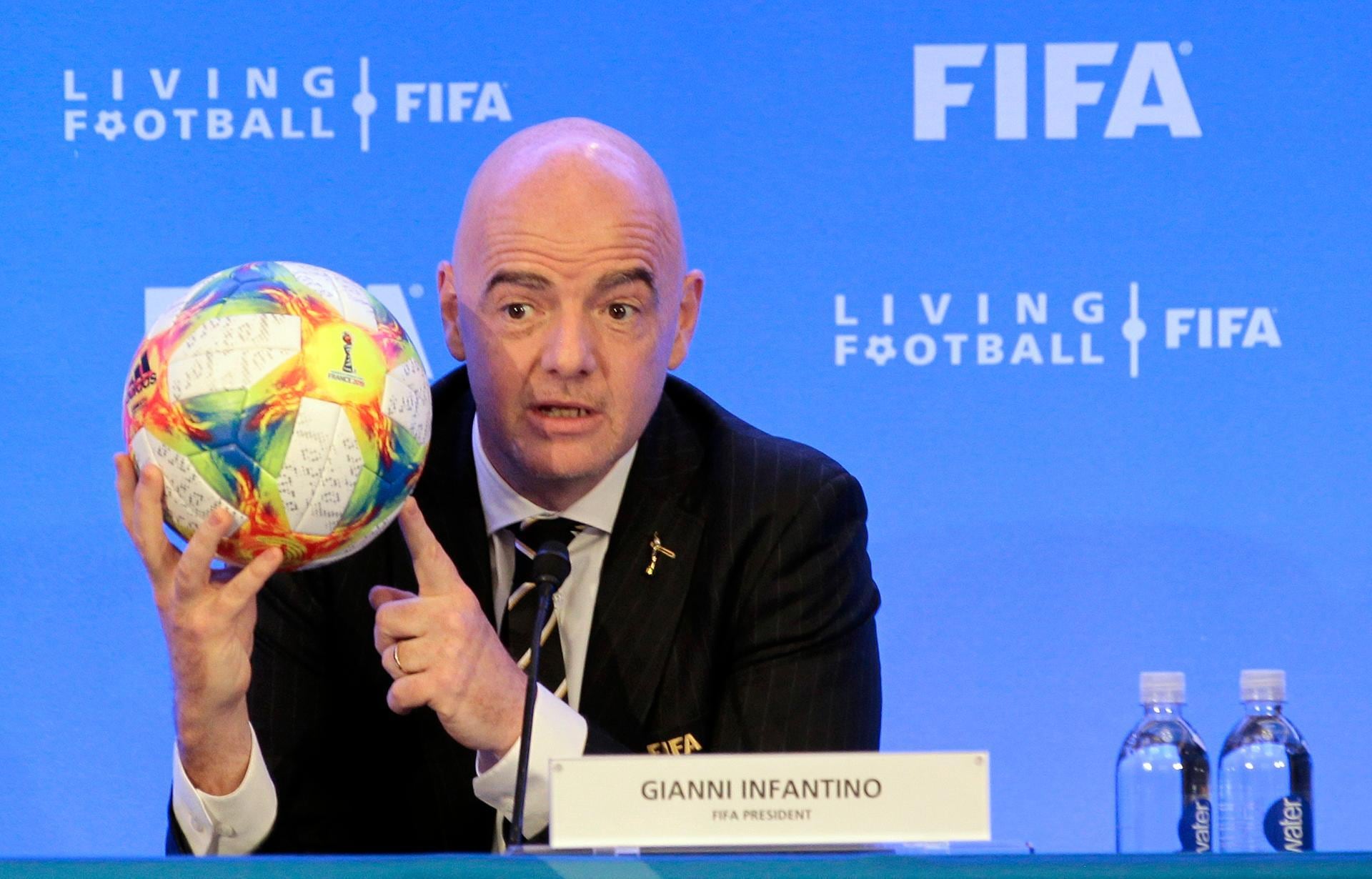 Image linked from the original feed: Uefa criticise Fifa for 'enriching themselves and their friends' as backlash against World Cup sell-off grows