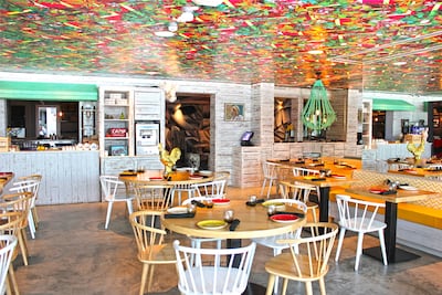 Ting Irie boasts colourful interiors. Photo: Ting Irie