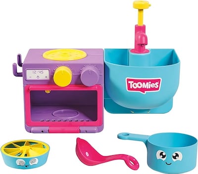 There are plenty of nozzles, buttons and pumps to twist, turn and push. Photo: Toomies