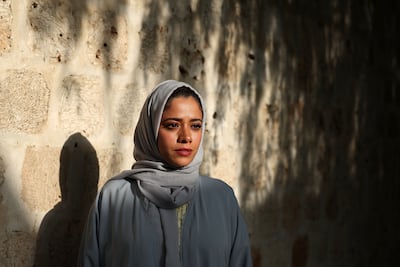 Emirati Afra Al Dhaheri is part of this year's Conversations with Artists series. Chris Whiteoak / The National