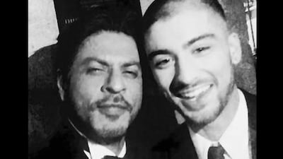 Shah Rukh Khan tweeted out a selfie he took with Zayn Malik at The Asian Awards held in the UK in April.