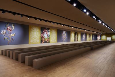 The set was designed by Ukrainian designer Olesia Trofymenko, whose rendition of the tree of life inspired the collection. Photo: Dior