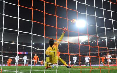 Memphis Depay scored Netherlands' second goal against France. Reuters