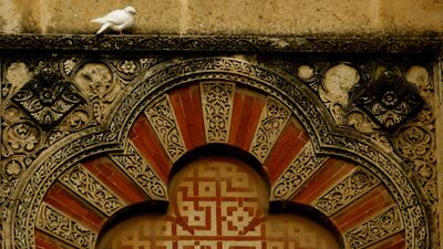 A detail on the outside of the great mosque in Cordoba. AFP