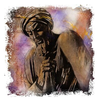 An illustration of Muhammad Al-Khwarizmi, one of the greatest minds of the Islamic Golden Age. Fred Matamoros for The National