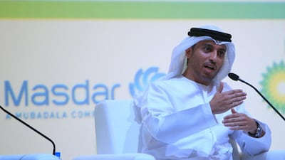 Dr Ahmad Belhoul, head of Masdar, urges everyone to turn climate pledges into tangible projects. Ravindranath K / The National