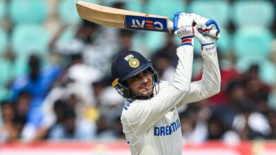 Shubman Gill scored a bulk of the runs for India in the second innings on Sunday. AFP