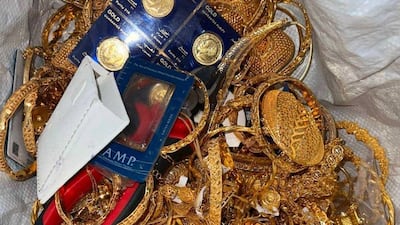 Ajman Police arrested a gang involved in the theft of gold worth Dh1.1 million. Photo: Ajman Police