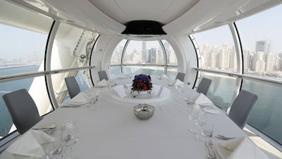 A private butler and the chef will also be within the cabin for the Dine in the Sky experience. Pawan Singh / The National