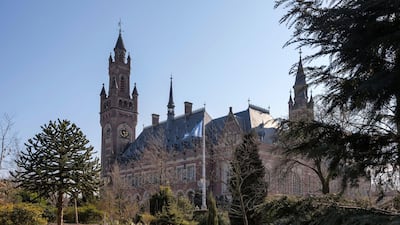 The Peace Palace in The Hague, Netherlands. Alamy