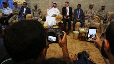 The Saudi Ambassador to Yemen said that upgrading capabilities of the Yemeni Coast Guard comes as part of the Coalition's efforts to restore security and stability in the entire Yemeni territories. AP Photo