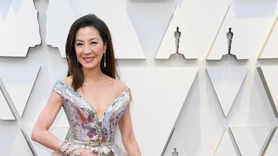 Michelle Yeoh wears Elie Saab at the 91st Academy Awards. AFP
