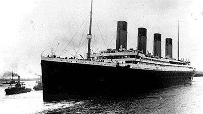 The Titanic sank in 1912 on its maiden voyage from Southampton to New York.