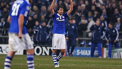 Raul helped Schalke defeat Inter Milan 7-3 on aggregate to progress to the semi-finals of the Champions League for the first time in the club's history.