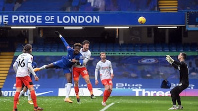 Tammy Abraham - 8: Could have had hat-trick in first half. Opened the scoring after 11 minutes with low shot into bottom corner and made it two with simple header five minutes later. Tapped home from one metre to complete treble in 74th minute, having missed headed opportunity moments earlier. EPA