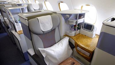 Emirates Airline’s Airbus A380 provides the post-Concorde era comfort of business travel. Chip East / Reuters