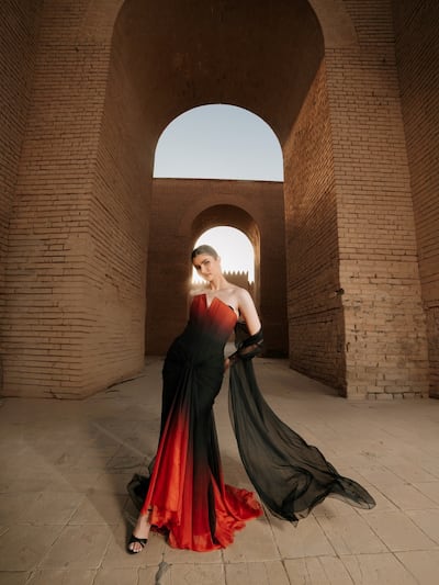 At Zeena Zaki, corseted silhouettes and intricate handwork bring a sense of occasion to contemporary eveningwear. Photo: Zeena Zaki