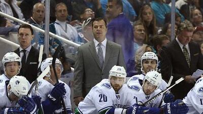 Vancouver Canucks became the first team to be blanked out in the NHL play-offs. Christian Petersen / Getty Images / AFP