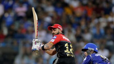 Royal Challengers Bangalore captain Virat Kohli scored 92 in a losing effort against Mumbai Indians in their IPL match. Rajanish Kakade / AP Photo