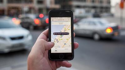 UberX will remain available on the app as the company continues negotiations with the RTA. Antonie Robertson / The National