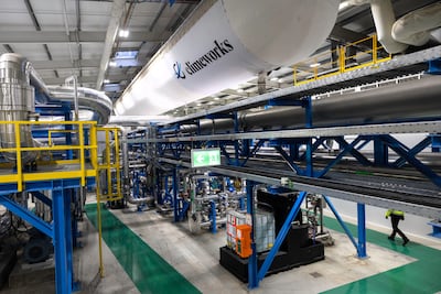 CO2 is stored at a carbon removal plant in Reykjavik, Iceland. Getty Images