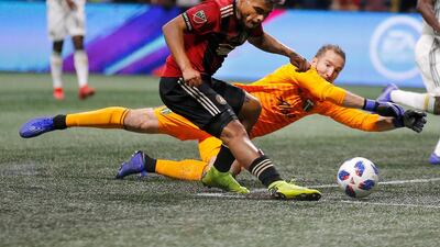 Atlanta United's Josef Martinez makes it 1-0. AP Photo