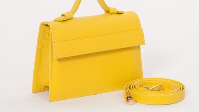 The Micro Foux bag in the shade Sunflower by Foux.