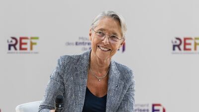 Former French prime minister Elisabeth Borne. AP