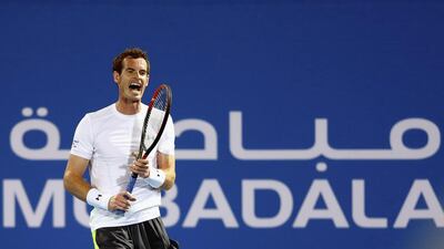 Andy Murray practised with Emirati players in Abu Dhabi. Francois Nel / Getty Images