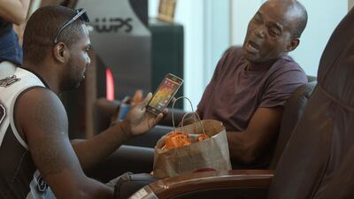 Sebastiao Rodrigues, right, uncle of the young soccer player Samuel Rosa, one of the victims of a fire at a Brazilian soccer academy, grieves at a hotel in Rio de Janeiro, Brazil. A fire early Friday swept through the sleeping quarters of an academy for Brazil's popular professional soccer club Flamengo, killing 10 people and injuring three, most likely teenage players, authorities said. AP Photo