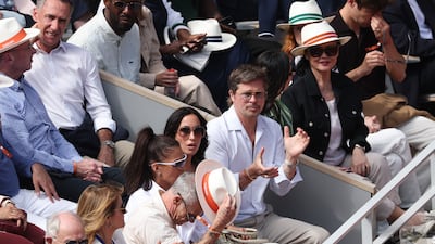 American actor and producer Brad Pitt attends the French Open women's final. Getty Images