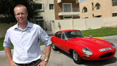 Graeme Head lovingly restored his 1964 Jaguar E-Type, doing all of the mechanical repairs and maintenance himself.