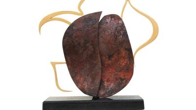 New Realist Dallah, stainless steel with 24K gold plating. Courtesy Jamal Al Suwaidi