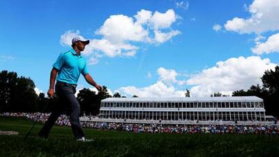 Rory McIlroy was pleased to make four birdies in six holes towards the end of his second round at the PGA Championship.