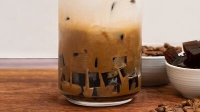 Kaffe Bloom is serving a limited-time coffee jelly float, plus 50 per cent off its coffee menu. Photo: Kaffe Bloom