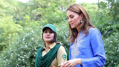 The visit highlighted Pakistan's effort to meet sustainable development goals at Margalla Hills National Park in Islamabad, Pakistan. Getty Images