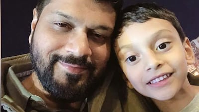 Mohamed Farhan Faisal and his father, Mohamed Faisal Karakunhi. Courtesy Karakunhi family