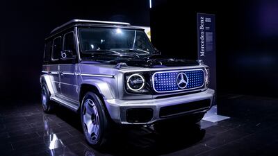 A Mercedes-Benz EQG concept car. Getty Images