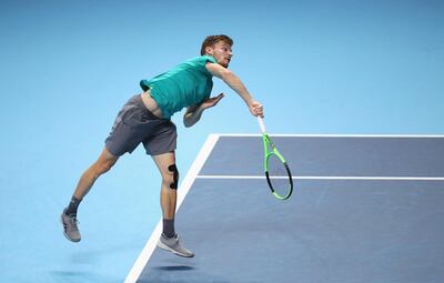 David Goffin beat Dominic Thiem on his way to the semi-finals in London. Julian Finney / Getty Images