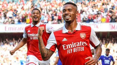 Gabriel Jesus 10 - Two goals and two assists. A stellar home debut from Jesus, who was unlucky not to leave the Emirates Stadium with the match ball. EPA