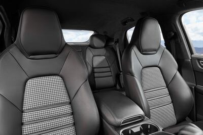 Rear seats have been lowered to account for the tapered roof. Courtesy Porsche AG