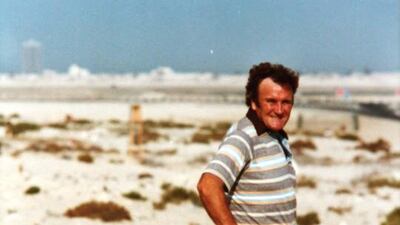 Don Revie in the UAE playing golf.