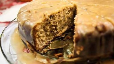 The apple cake strikes the perfect balance of simple ingredients and classic textures.