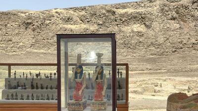 The discovery is one of several made at Saqqara, the necropolis of the ancient capital of Memphis, in recent years. Mahmoud Nasr / The National