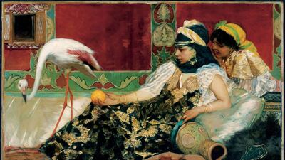 The Pink Flamingo (1876), an oil on canvas by Jean-Joseph Benjamin-Constant. Photo courtesy of MMFA, Christine Guest