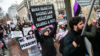 The Women's March on Sunday. Bloomberg