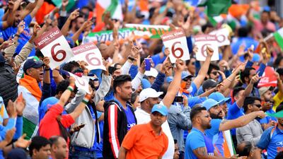 India's fans were in good voice. Getty